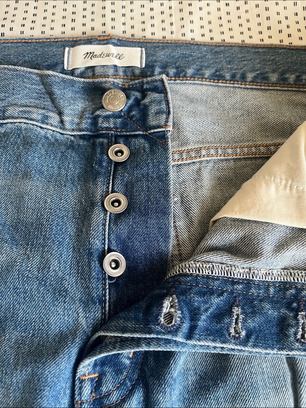 Madewell Longline Straight Jeans, 33R, NWT - Picture 4 of 10
